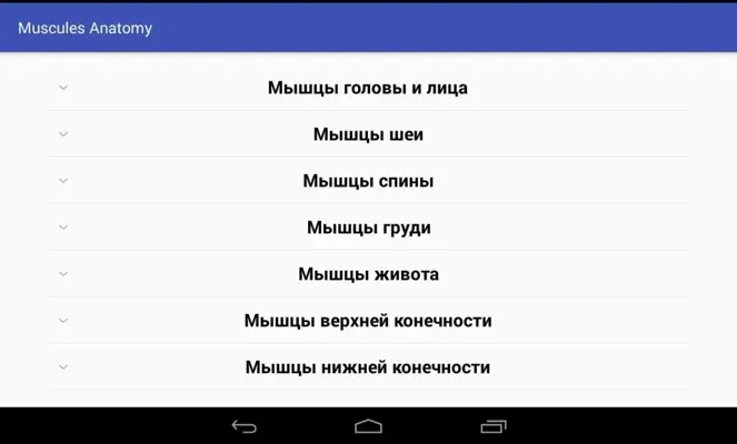 Muscle Anatomy android App screenshot 3